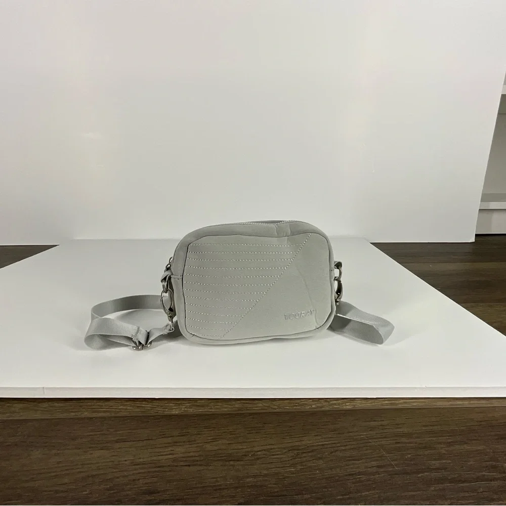 VOORAY Sidekick Gray-Moto Crossbody‎ Bag